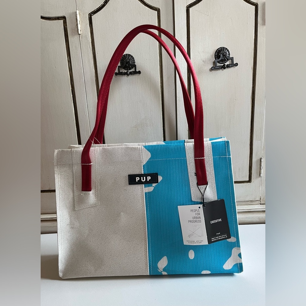 NWT People for Urban Progress PUP  Recycled Nylon Executive Handbag Tote Bag